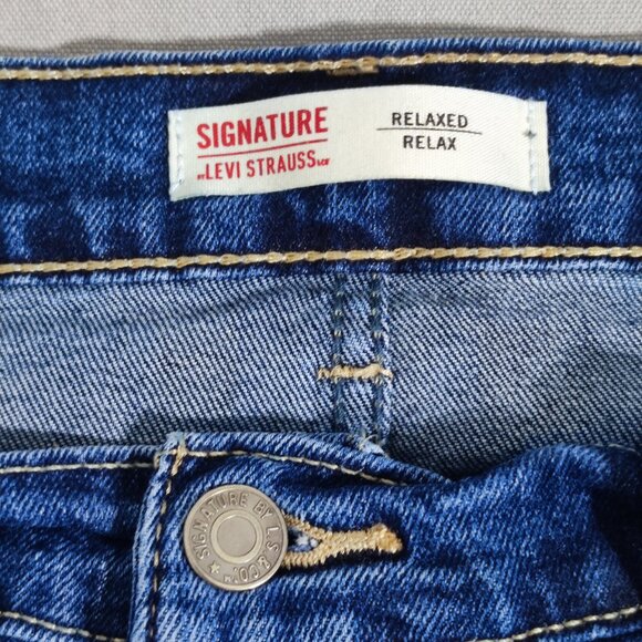 Signature by Levi Strauss jeans men's size W36/L29 denim blue colour Relaxed fit - Picture 6 of 15